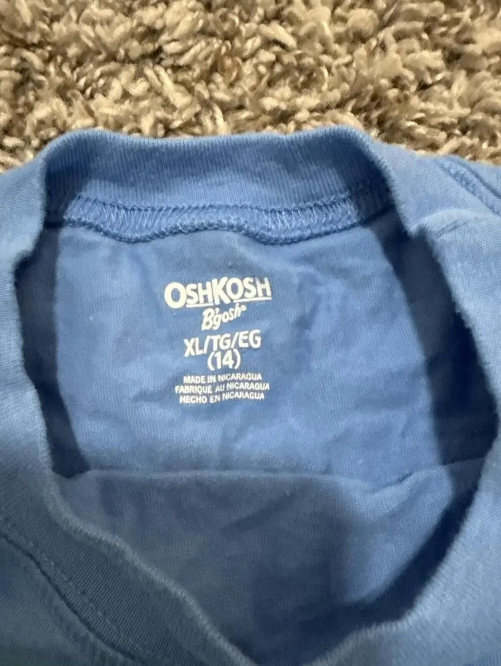 OshKosh B'gosh Boys Blue Summer Nights T-Shirt XL